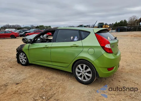 2012 Hyundai Accent Gls z USA, uszkodzony, nr VIN KMHCU5AE7CU026984